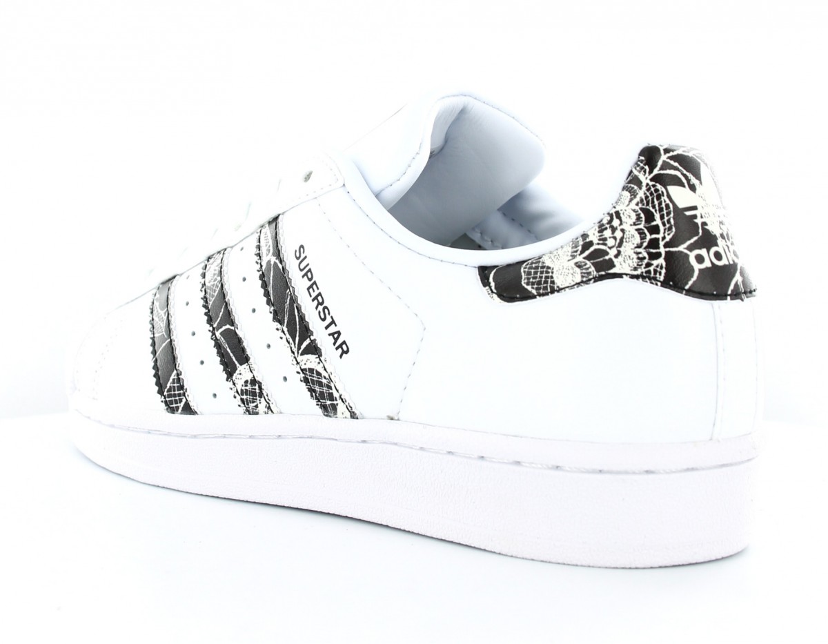 Cheap Adidas Kids White/Black Superstar Crib Shoe mini mioche