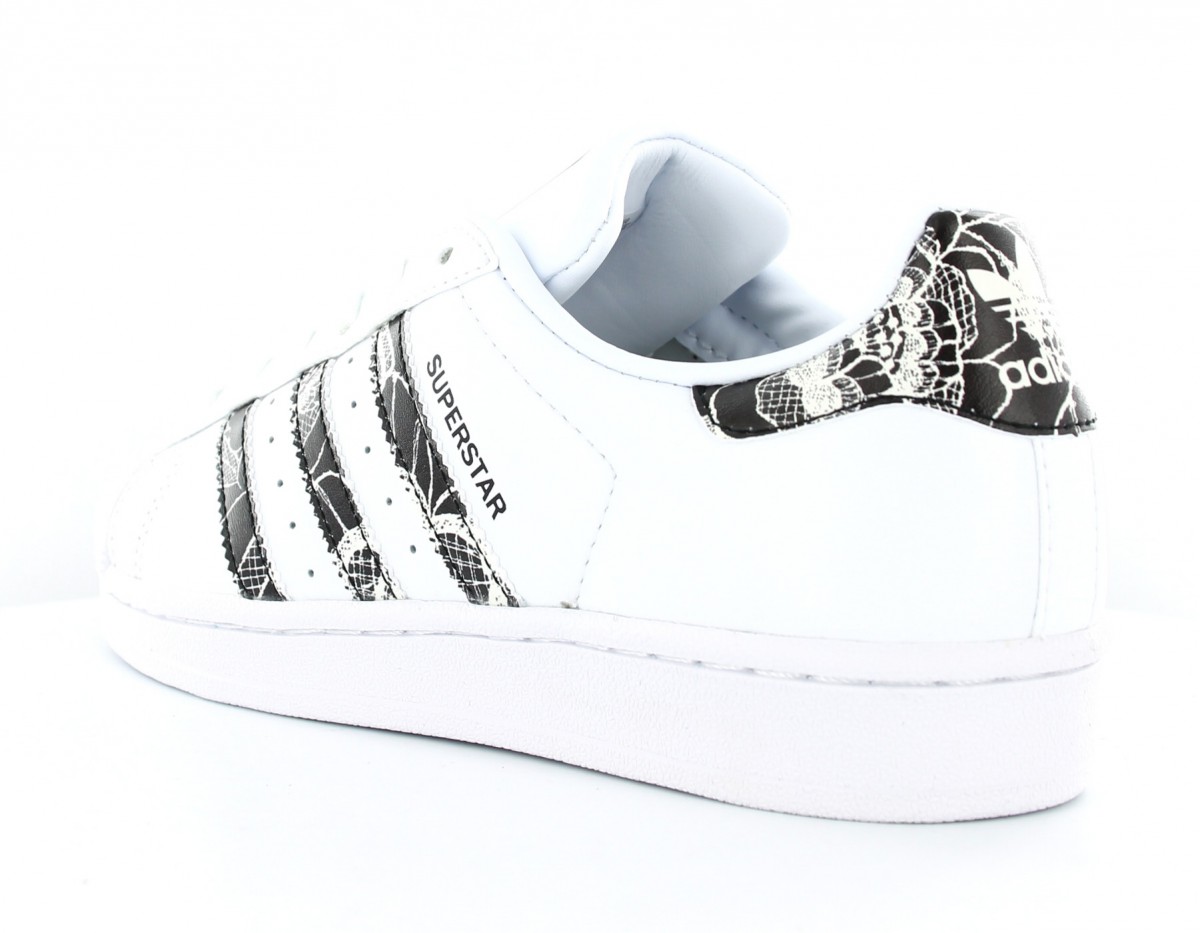 Womens Adidas Superstar Originals W Floral Black/Gold Shoes 