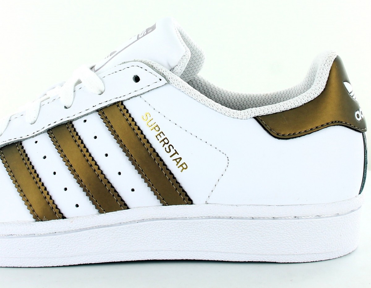 Adidas Superstar femme blanc gris iris