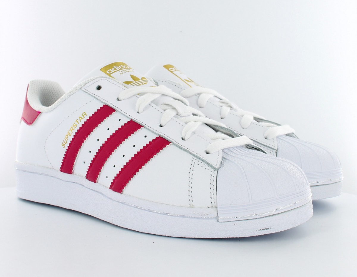 Adidas Superstar femme BLANC/ROSE