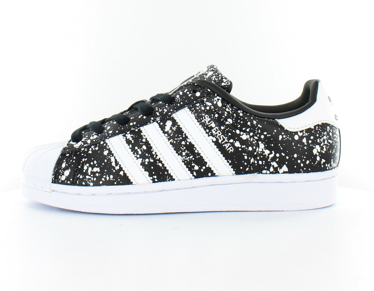 Adidas superstar femme Noir-Blanc-Speakle