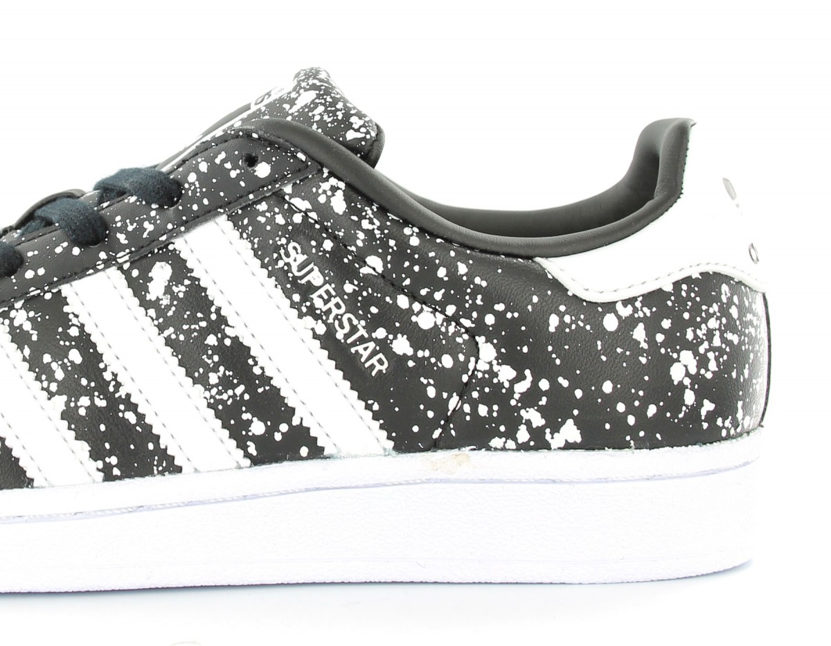 Adidas superstar femme Noir-Blanc-Speakle