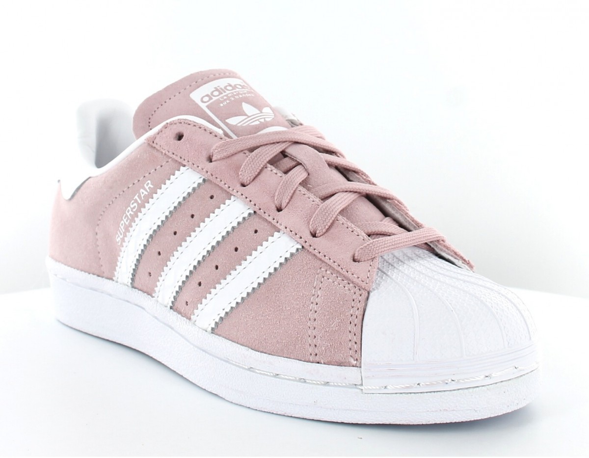 Adidas superstar femme Rose / Blanc