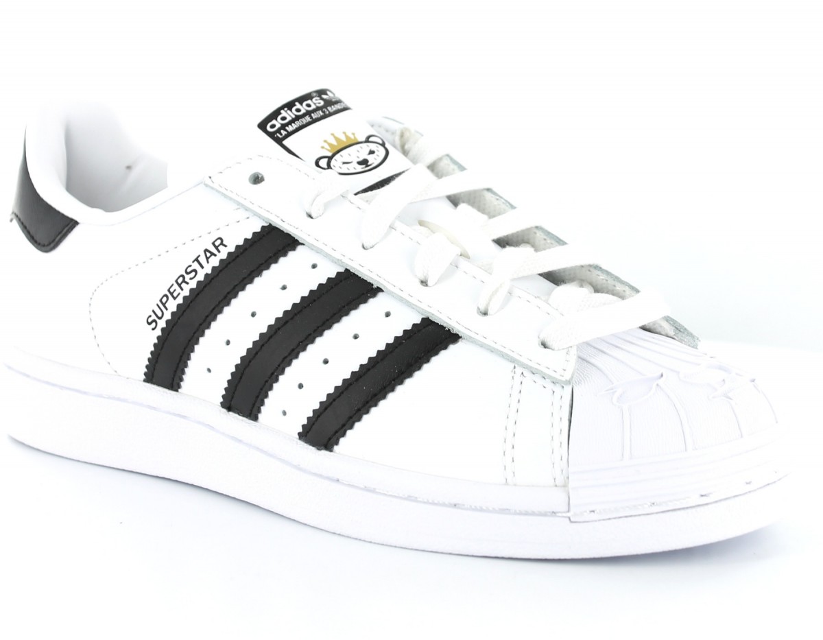 Adidas superstar nigo bearfoot BLANC/NOIR