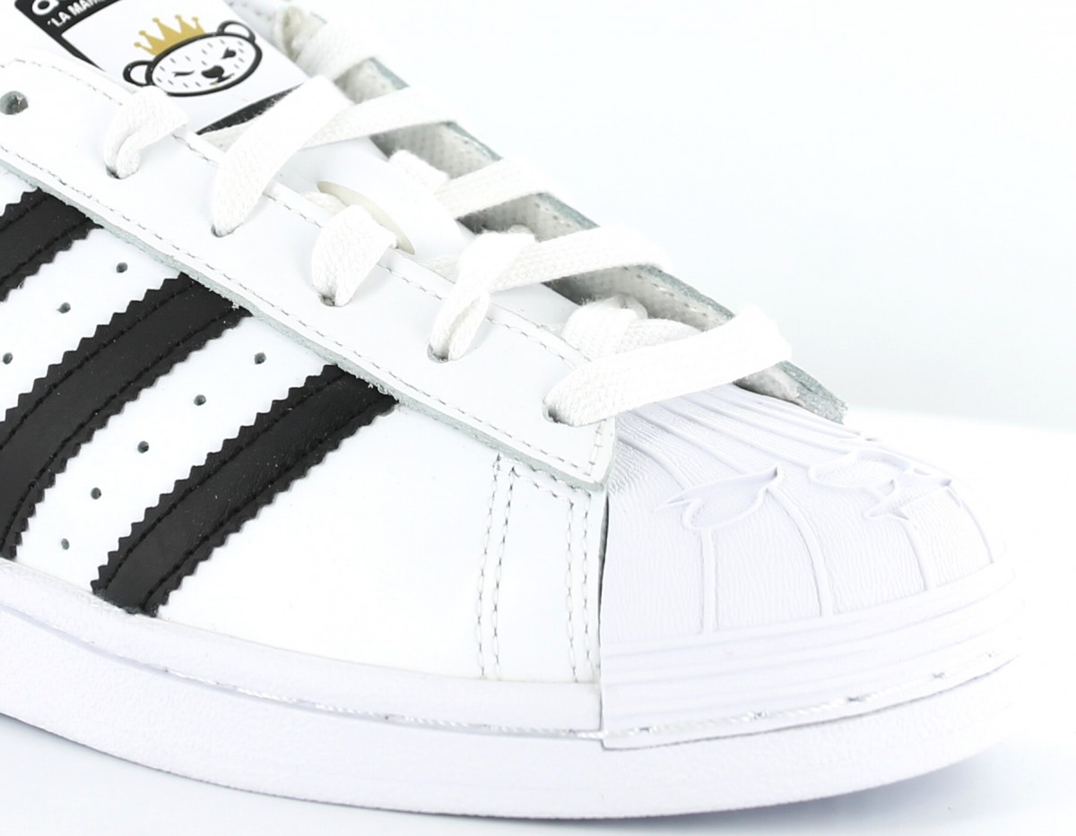 Adidas superstar nigo bearfoot BLANC/NOIR