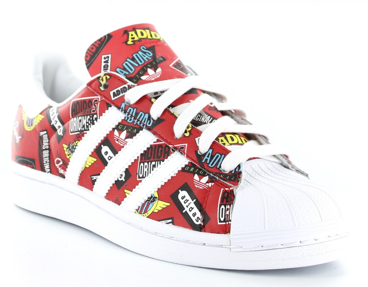 Adidas superstar nigo aop ROUGE