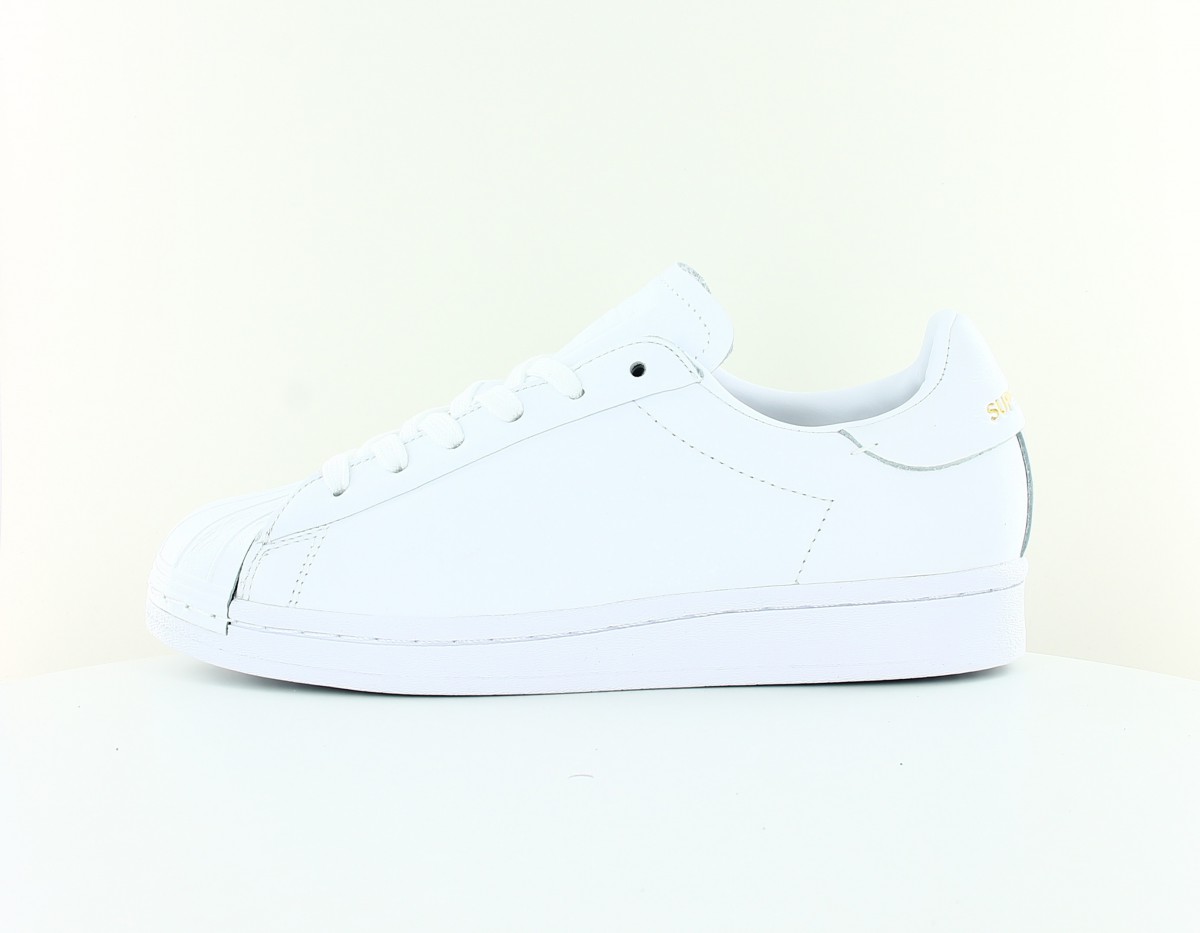 Adidas Superstar pure lt blanc blanc or