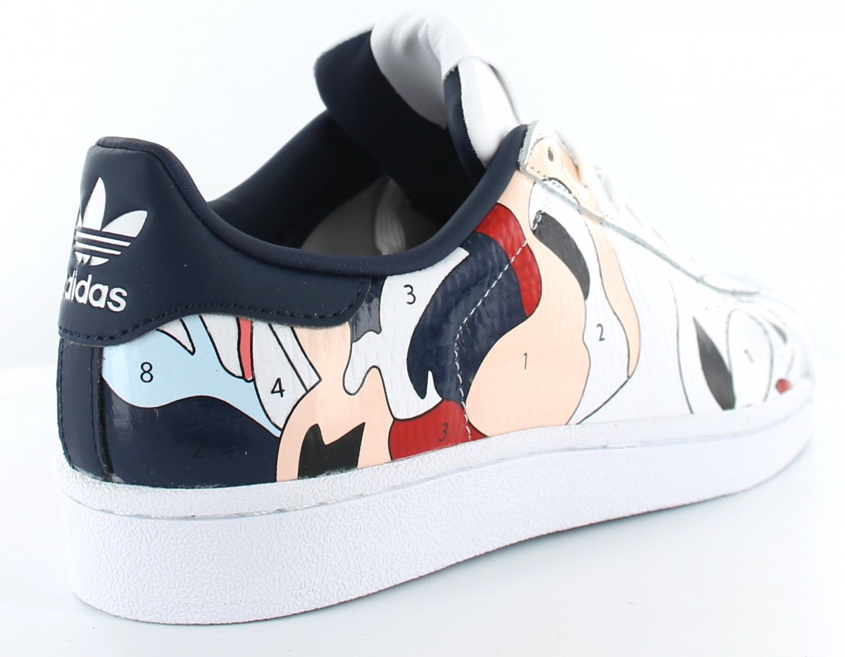 Adidas Superstar x Rita Ora Blanc/Bleu/Rouge