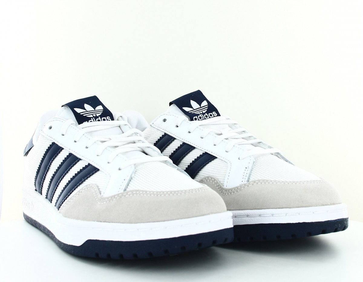 Adidas Team court blanc bleu marine beige