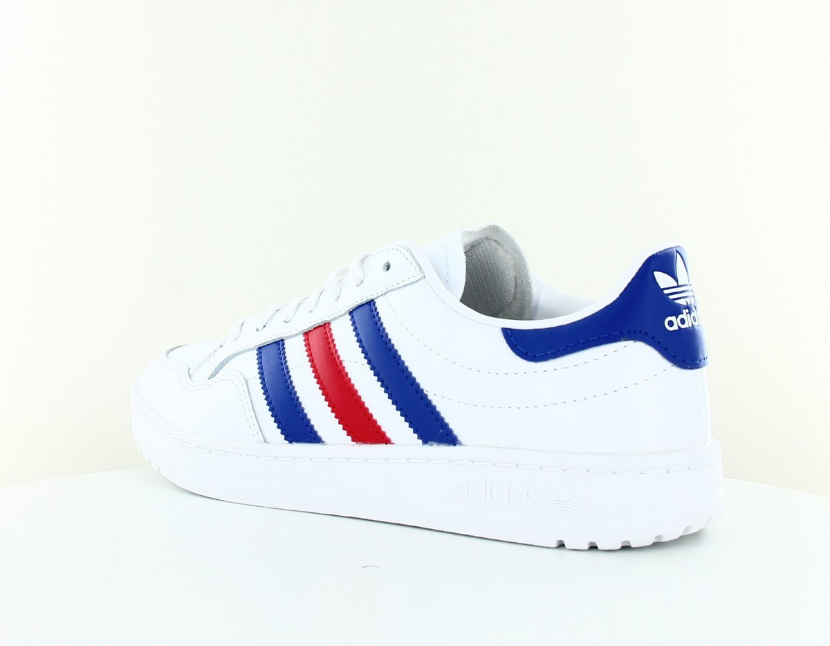 Adidas Team court blanc bleu rouge FW5068