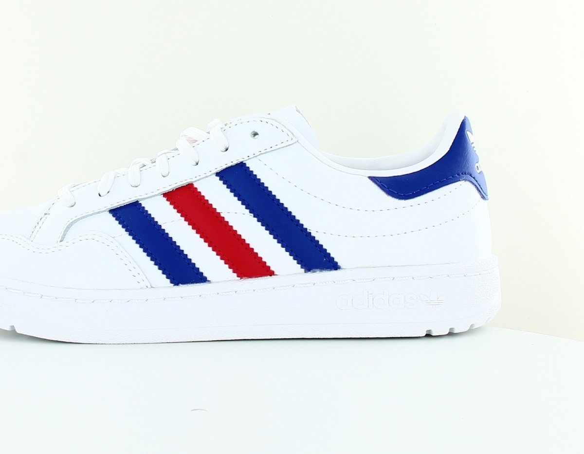 Adidas Team court blanc bleu rouge FW5068