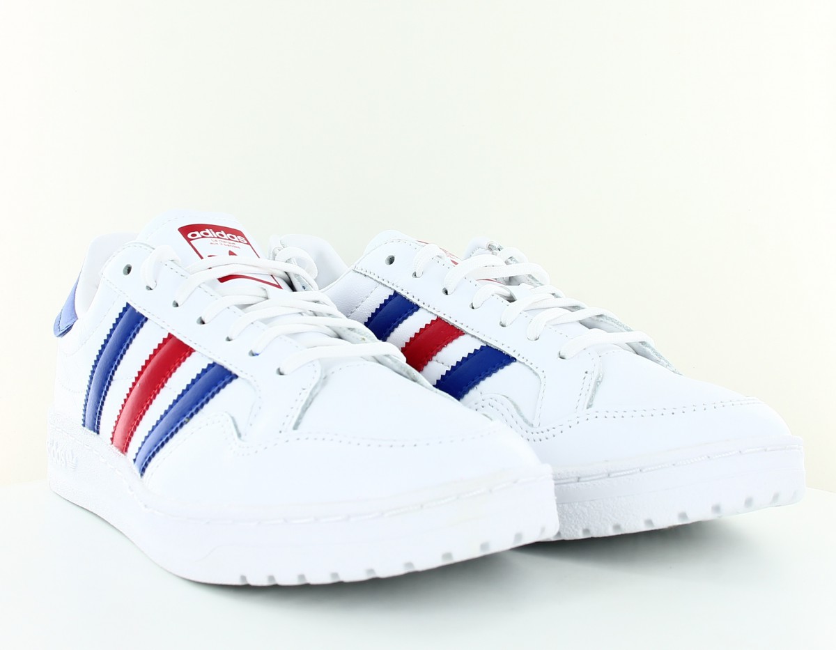 Adidas Team court blanc bleu rouge FW5068