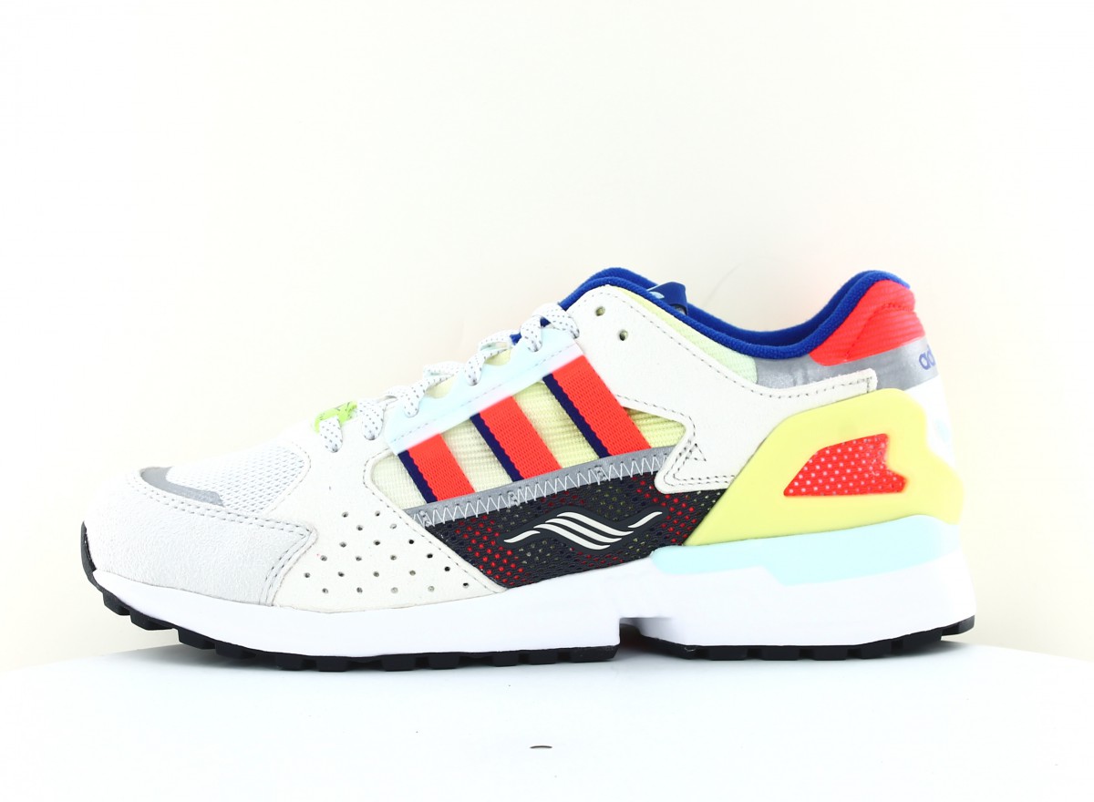 Adidas ZX 10000 beige orange bleu jaune