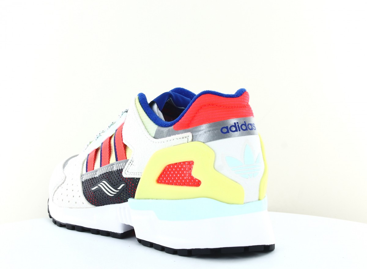 Adidas ZX 10000 beige orange bleu jaune