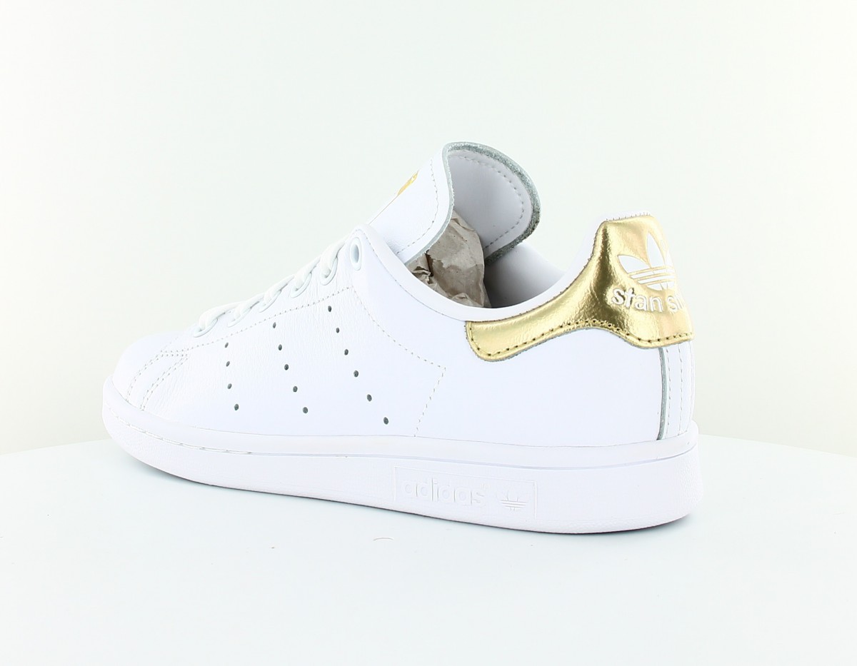 Adidas stan smith blanc or