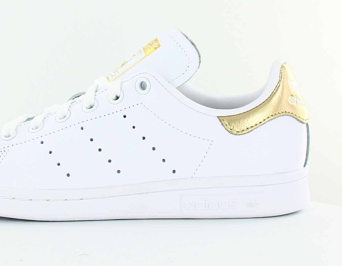 Adidas stan smith blanc or