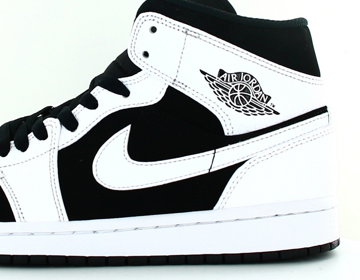 Jordan Air 1 Mid Blanc-noir 554724-113