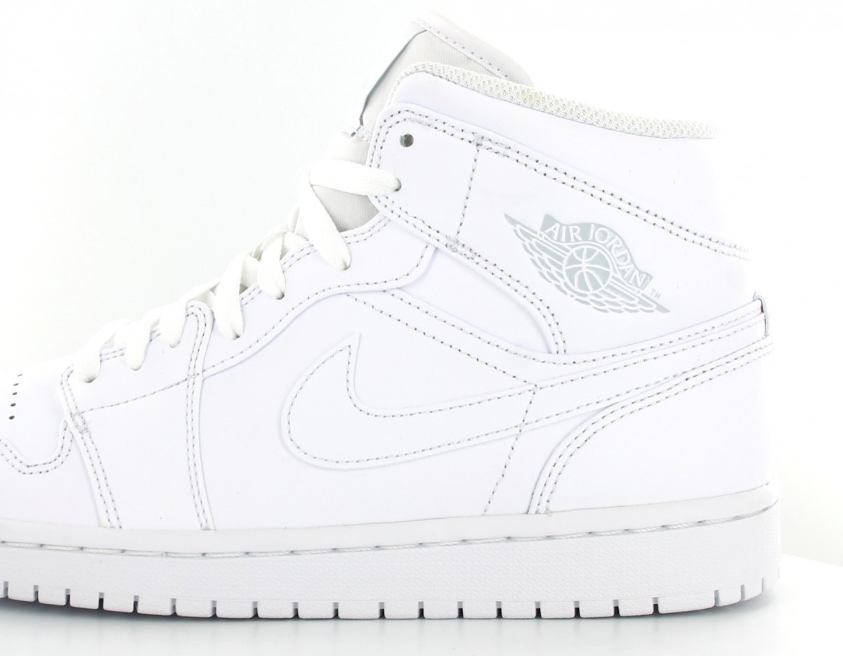 Jordan Air Jordan 1 Mid blanc-blanc