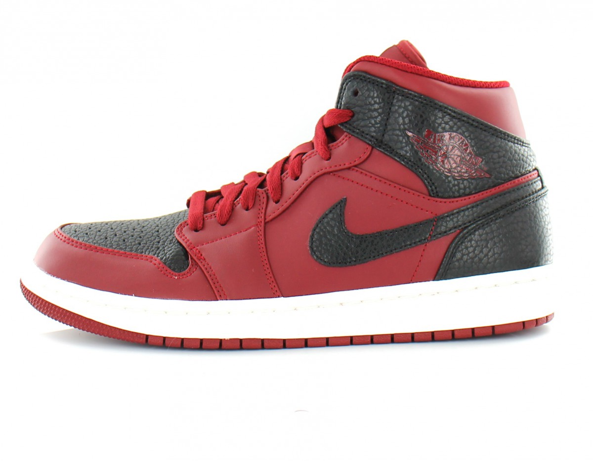 Jordan Air Jordan 1 Mid Bordeaux-Noir-Blanc