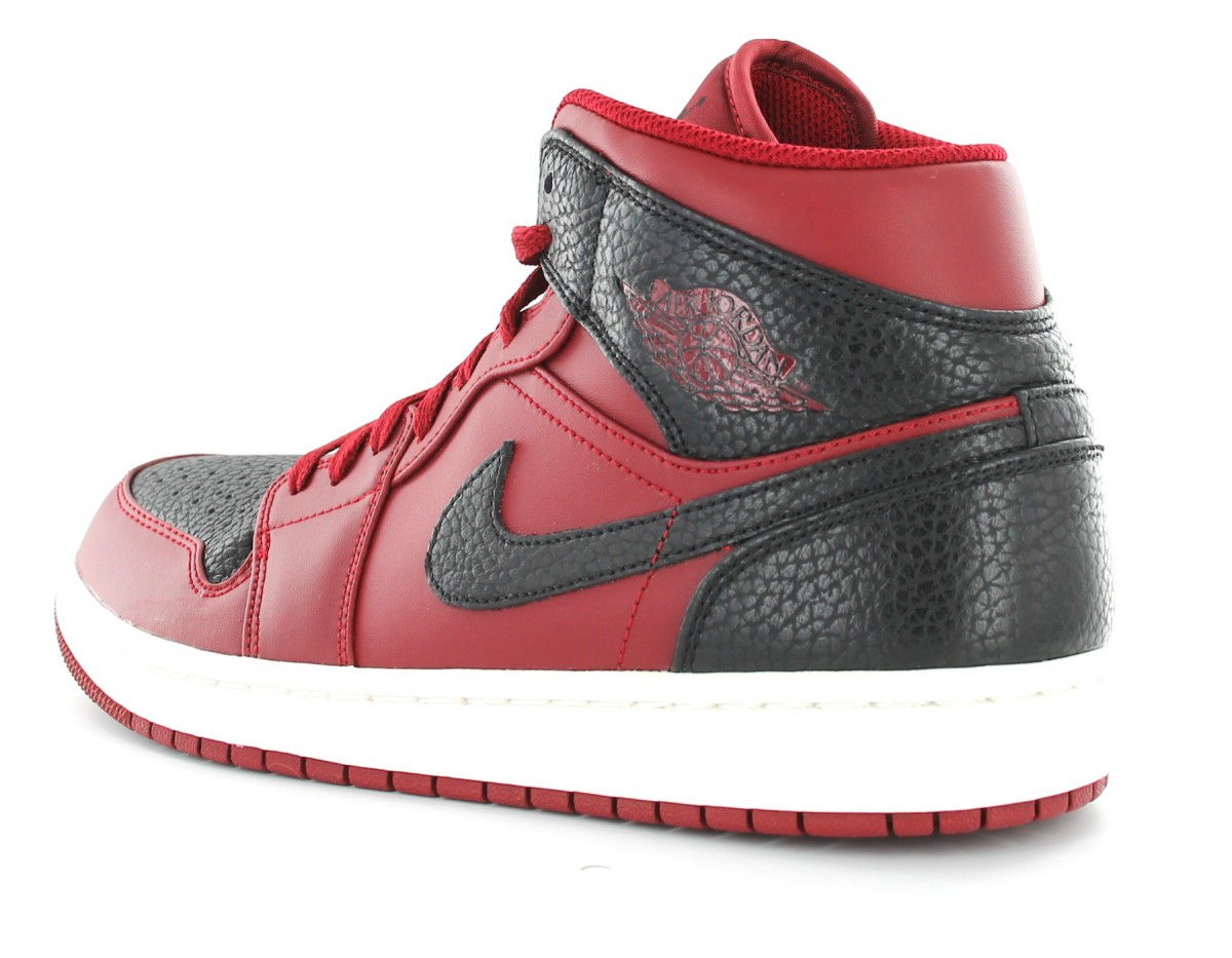 Jordan Air Jordan 1 Mid Bordeaux-Noir-Blanc