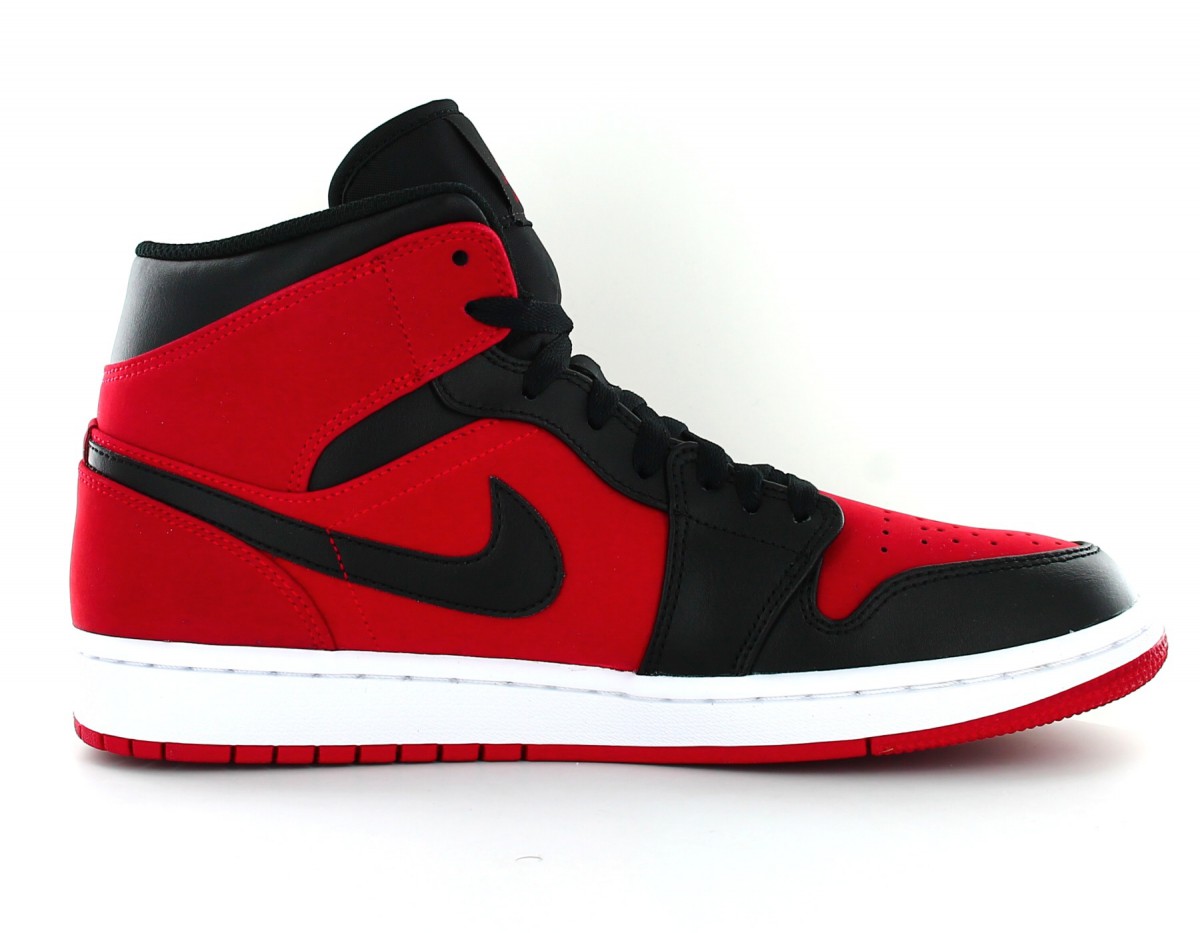 Jordan Air 1 Mid Rouge noir rouge 554724-610