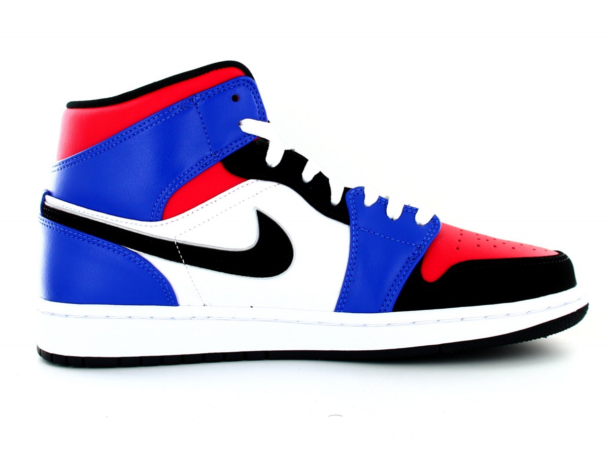 Jordan Air Jordan 1 Mid rouge bleu noir blanc