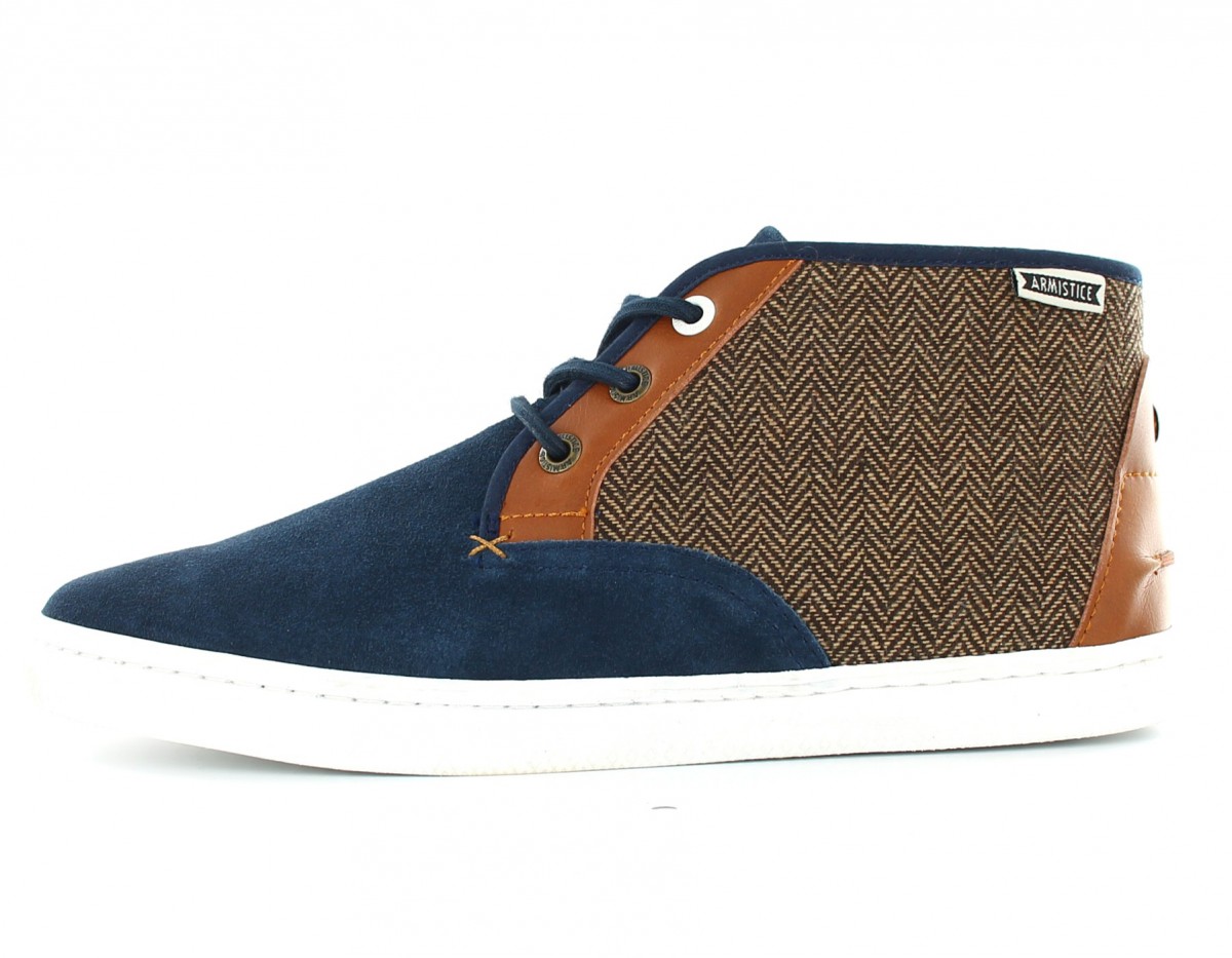 Armistice Drone Mid Suede Tweed Bleu / Marron / Tweed