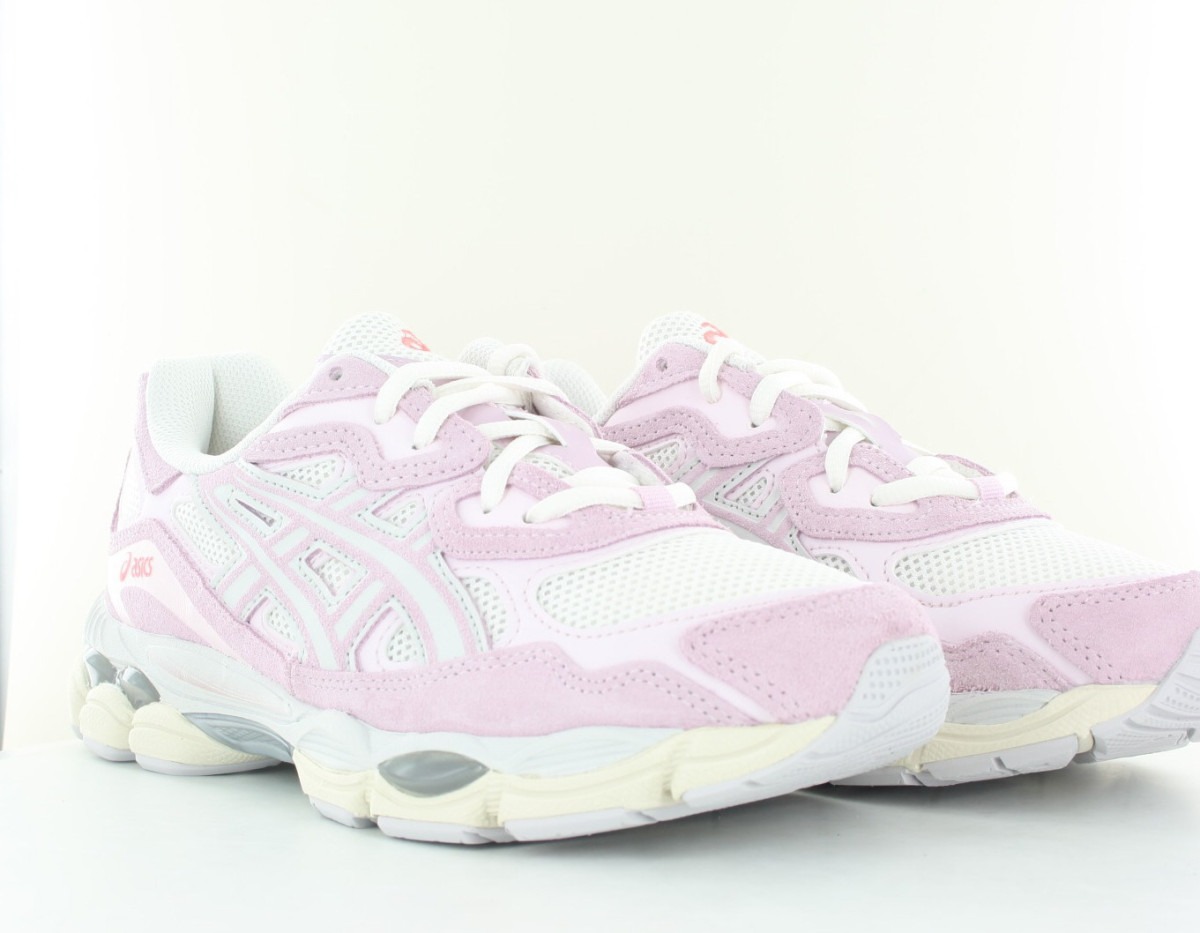 Asics Gel nyc blanc rose orange