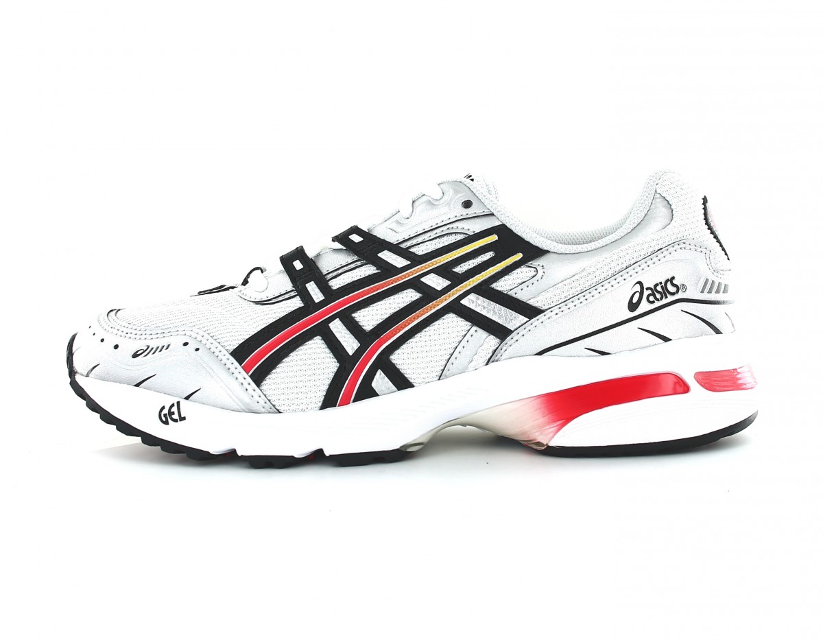 Asics Gel 1090 blanc argent rouge