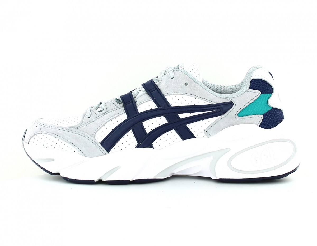 Asics Gel bondi blanc bleu marine gris