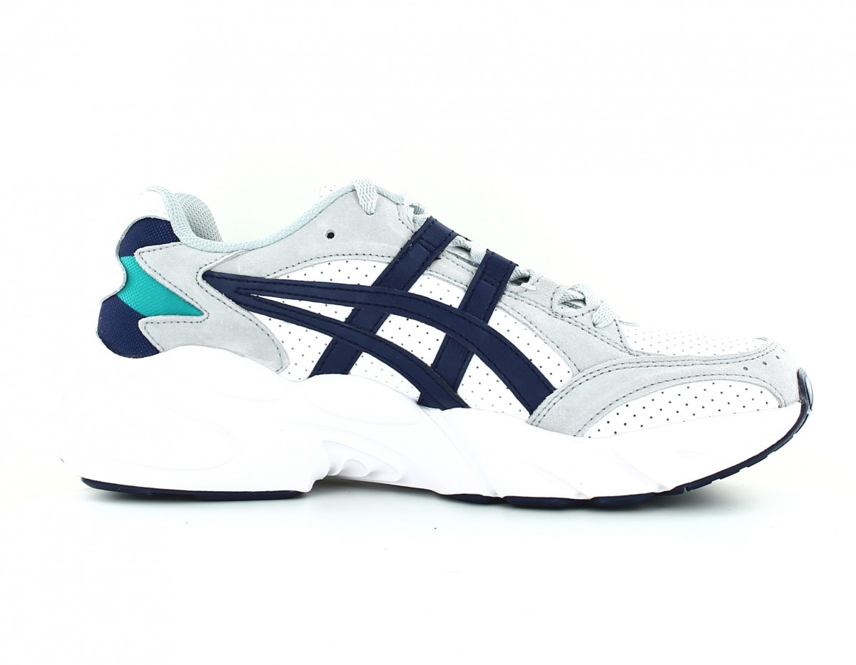 Asics Gel bondi blanc bleu marine gris