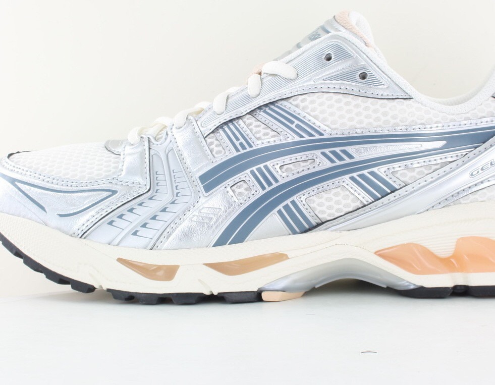 Asics Gel kayano 14 beige gris bleu orange