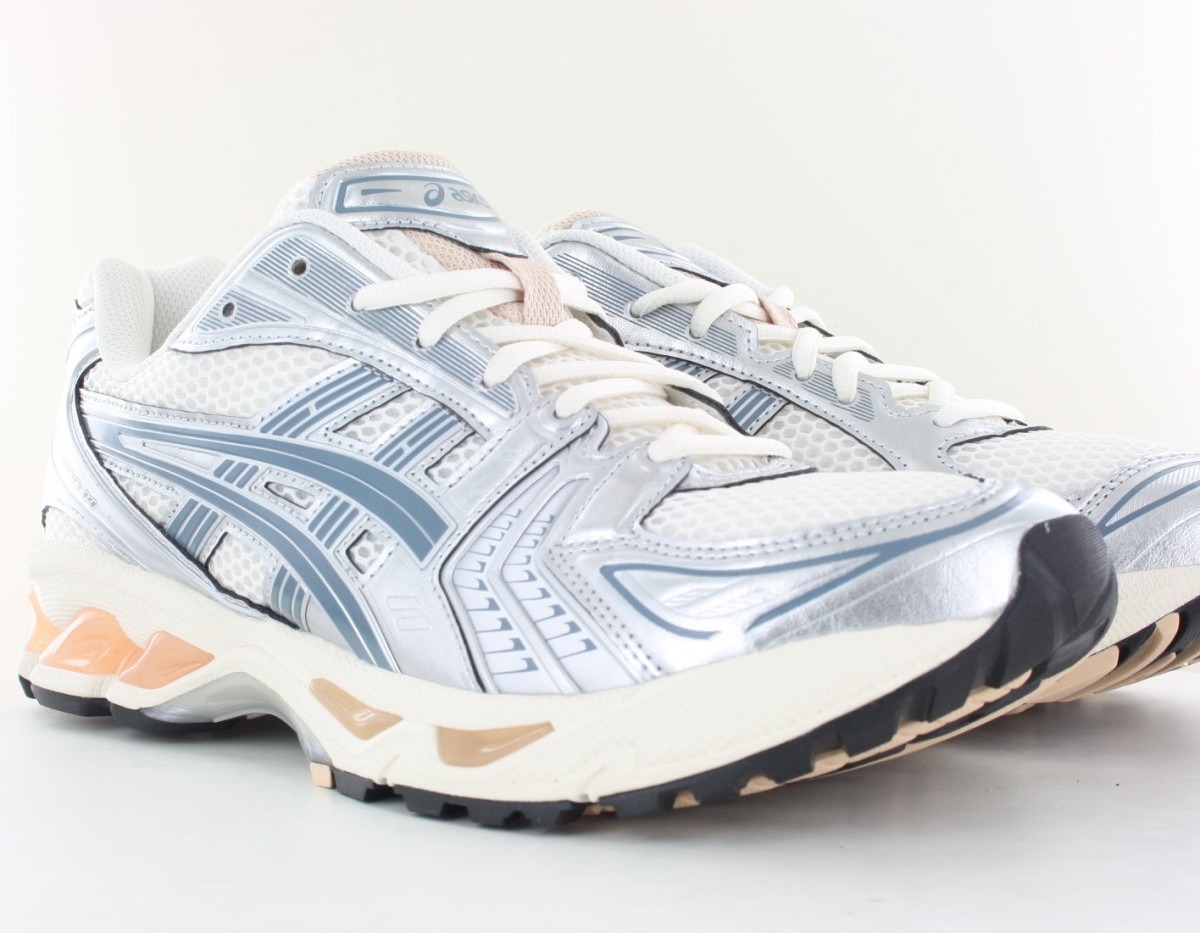Asics Gel kayano 14 beige gris bleu orange