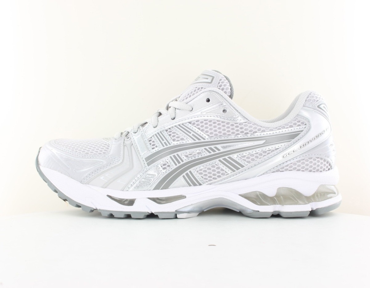 Asics Gel kayano 14 gris argent blanc