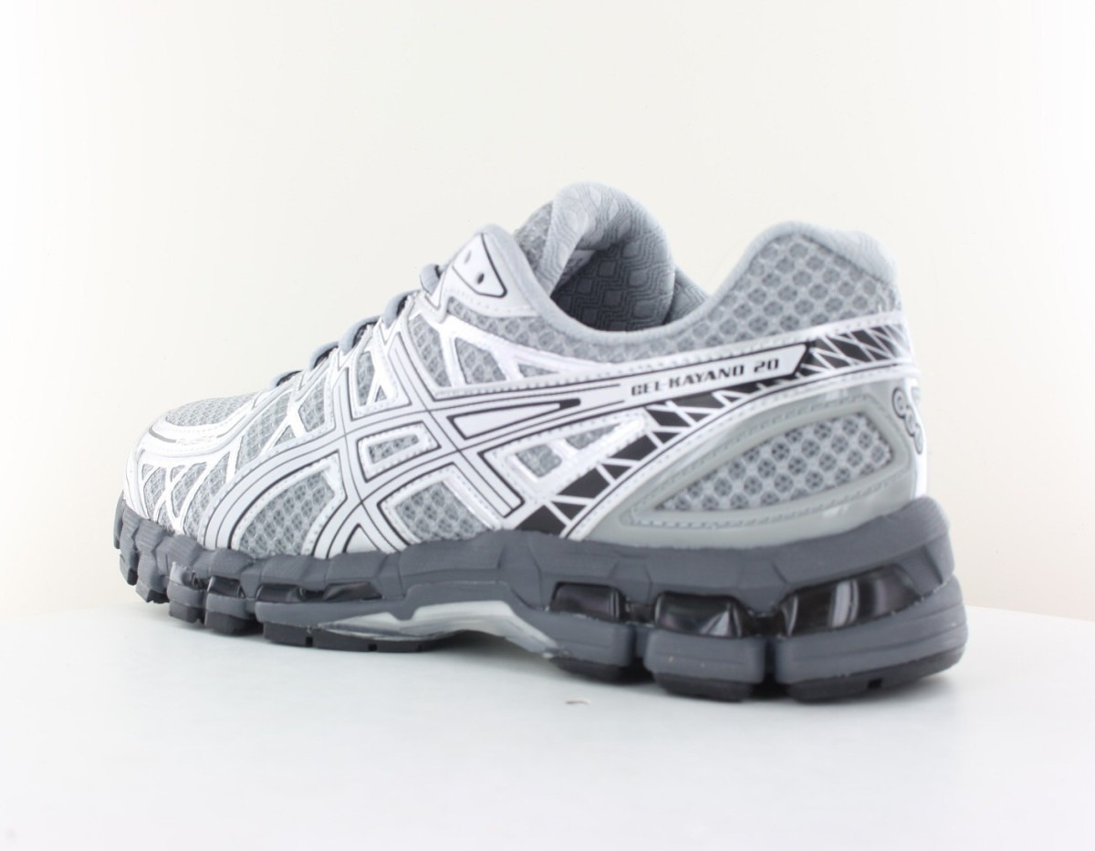 Asics Gel kayano 20 gris argent noir