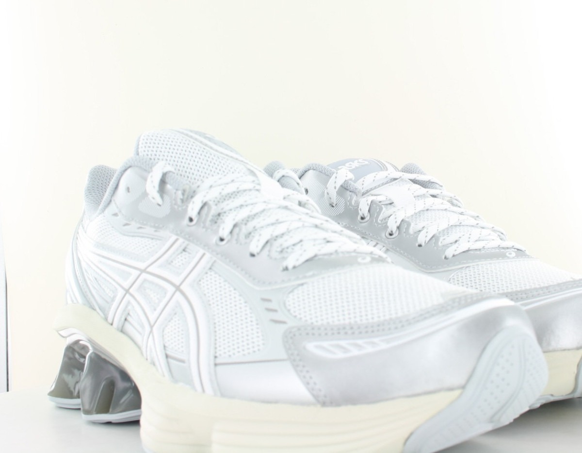 Asics Gel kinetic fluent blanc argent beige