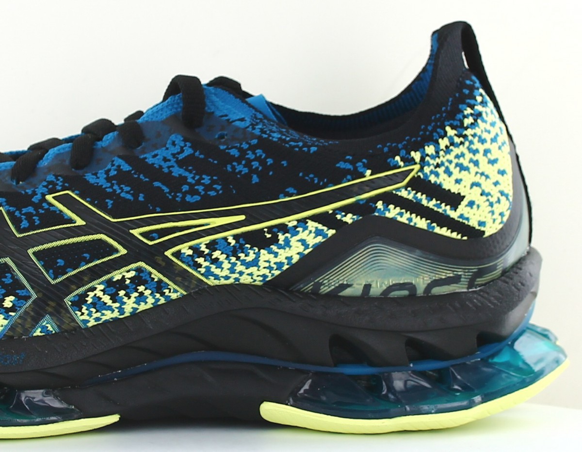 Asics Gel kinsei blast noir bleu jaune fluo