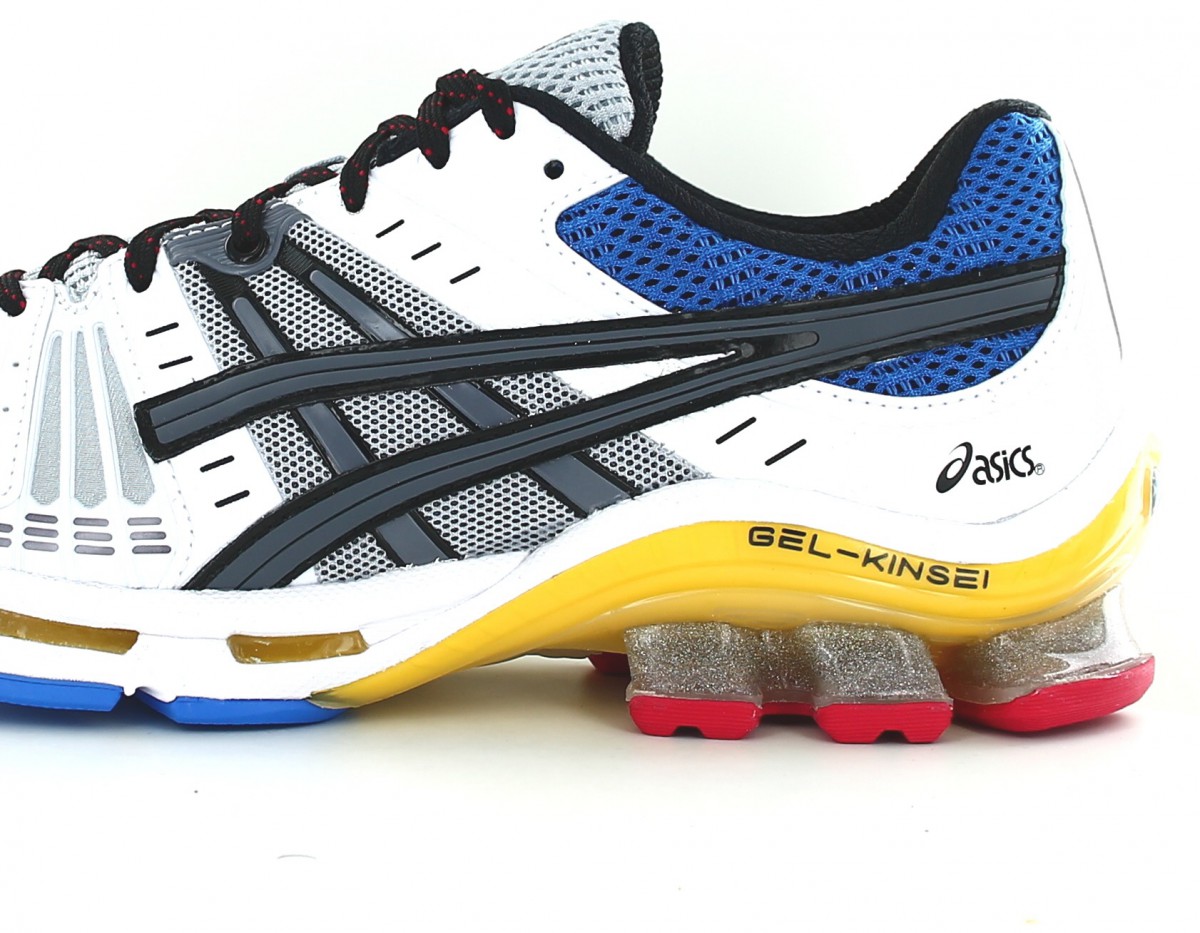 Asics Gel kinsei og blanc gris bleu jaune rouge