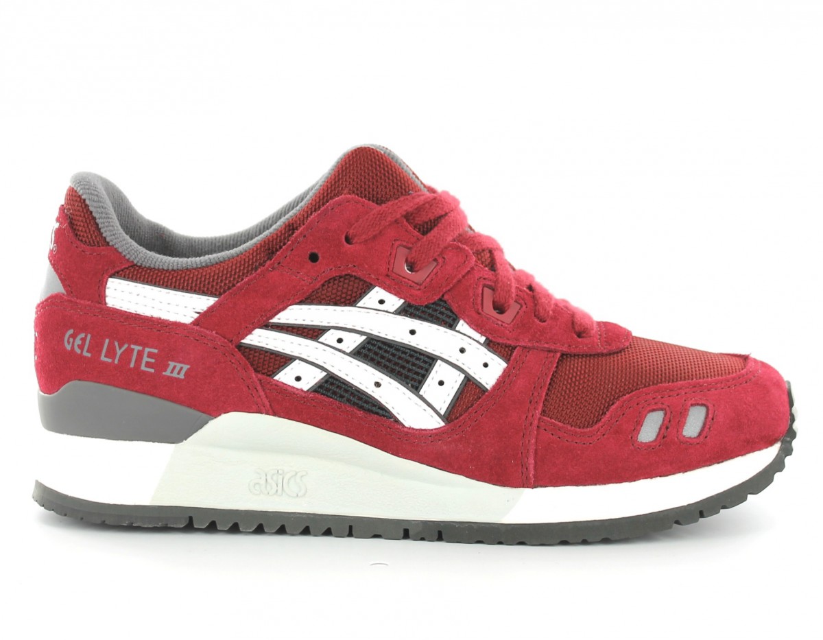 asics gel lyte 3 rouge et blanche