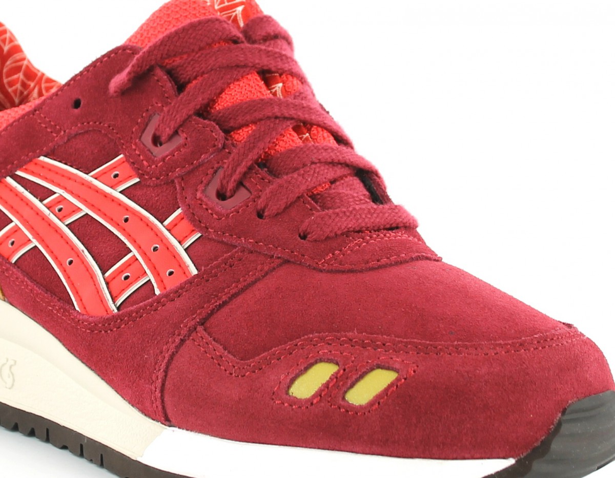 Asics gel lyte 3 femme autumn brights pack BORDEAUX/ROUGE