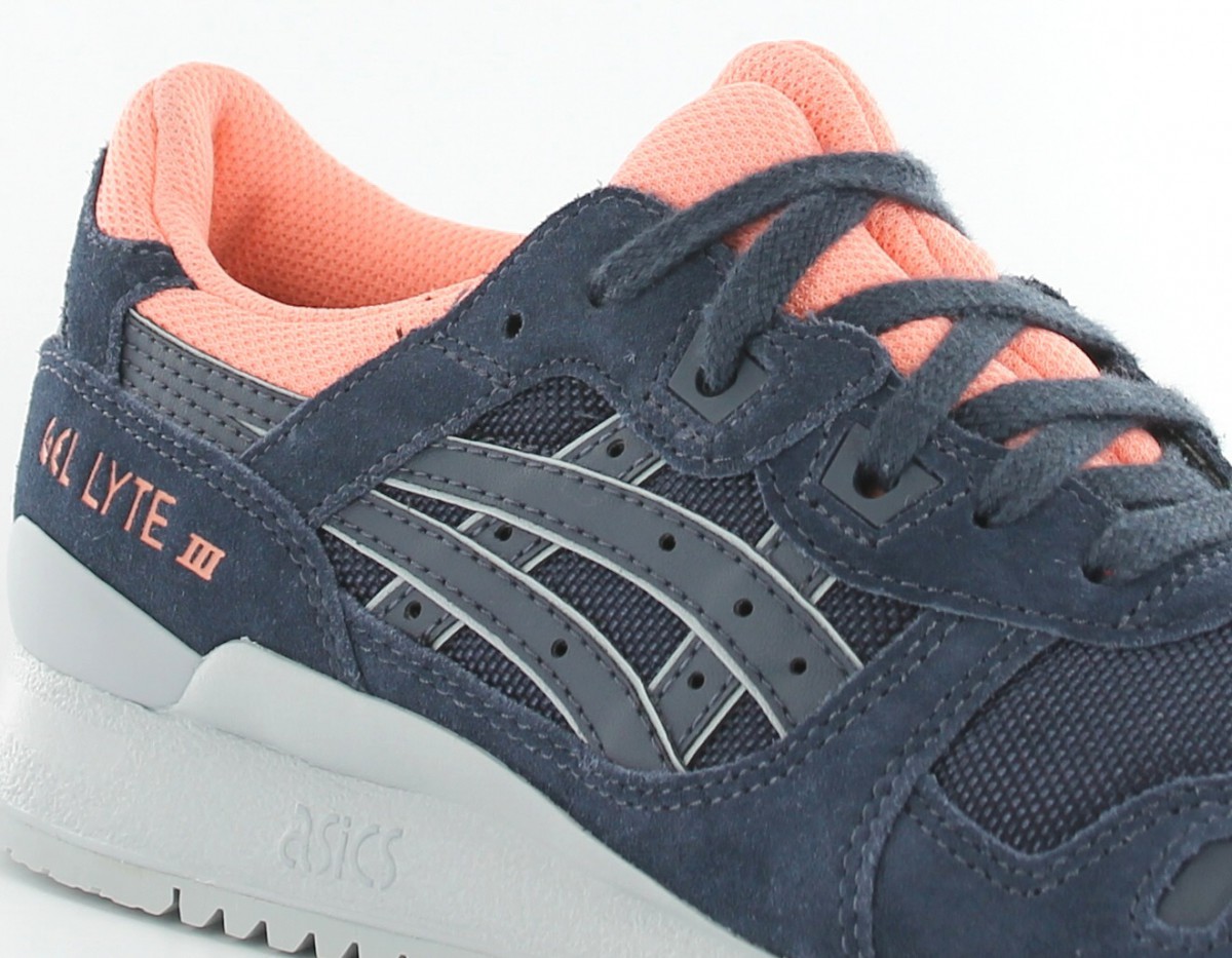 Asics gel lyte 3 indian ink bleu-corail