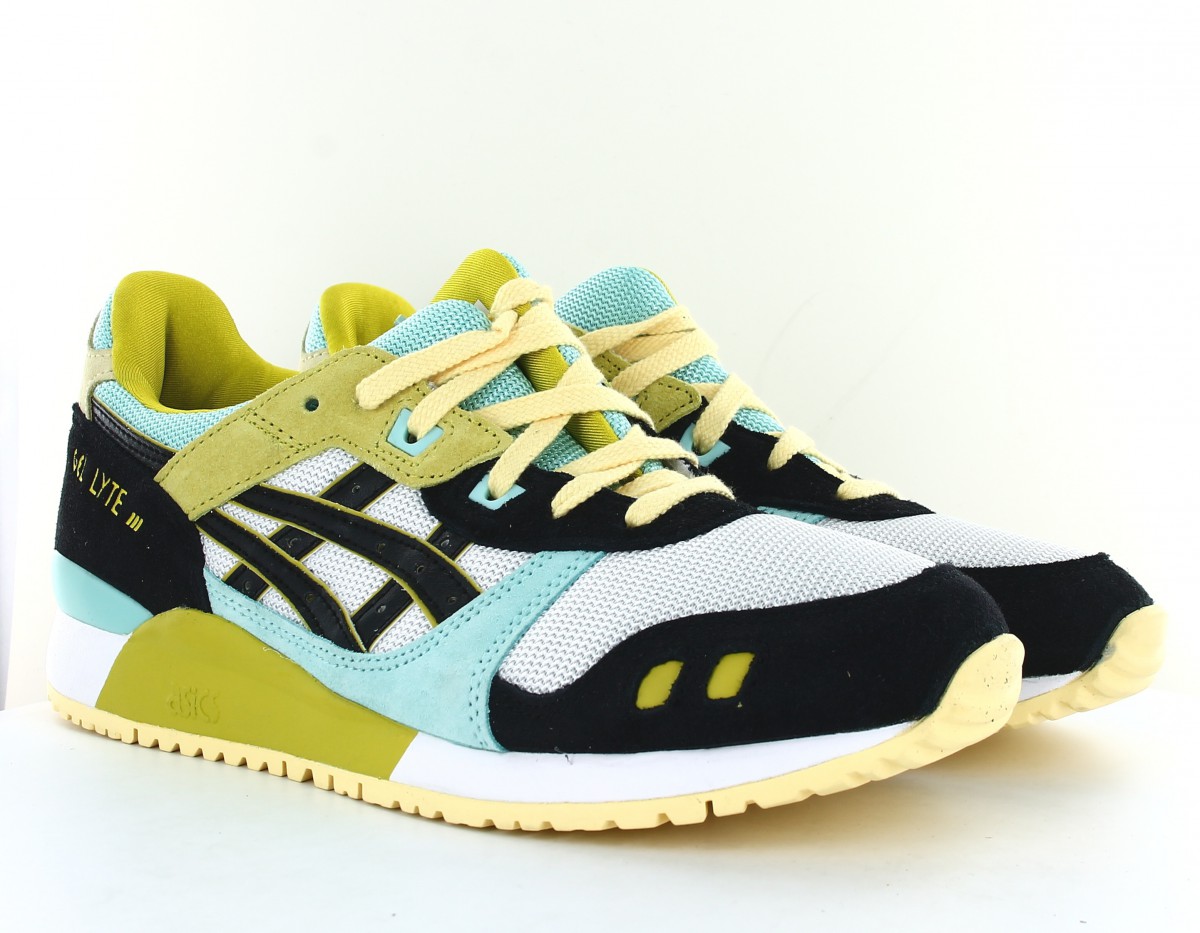 Asics Gel lyte 3 og blanc noir bleu vert