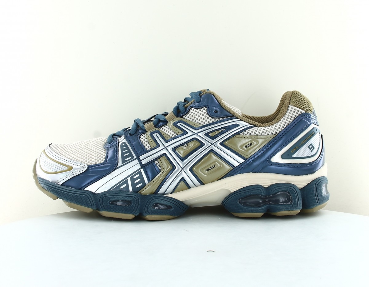 Asics Gel nimbus 9 blanc bleu kaki