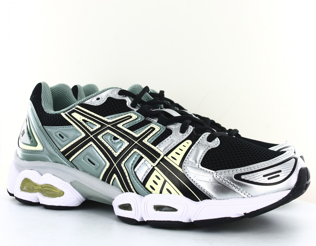 Asics Gel nimbus 9 noir vert argent jaune