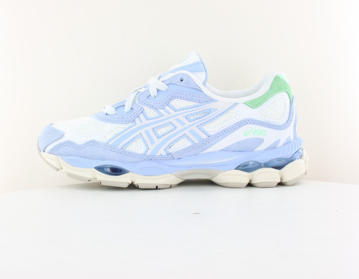 Asics Gel nyc blanc bleu ciel vert