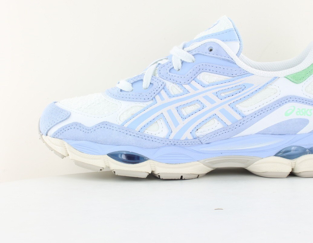 Asics Gel nyc blanc bleu ciel vert