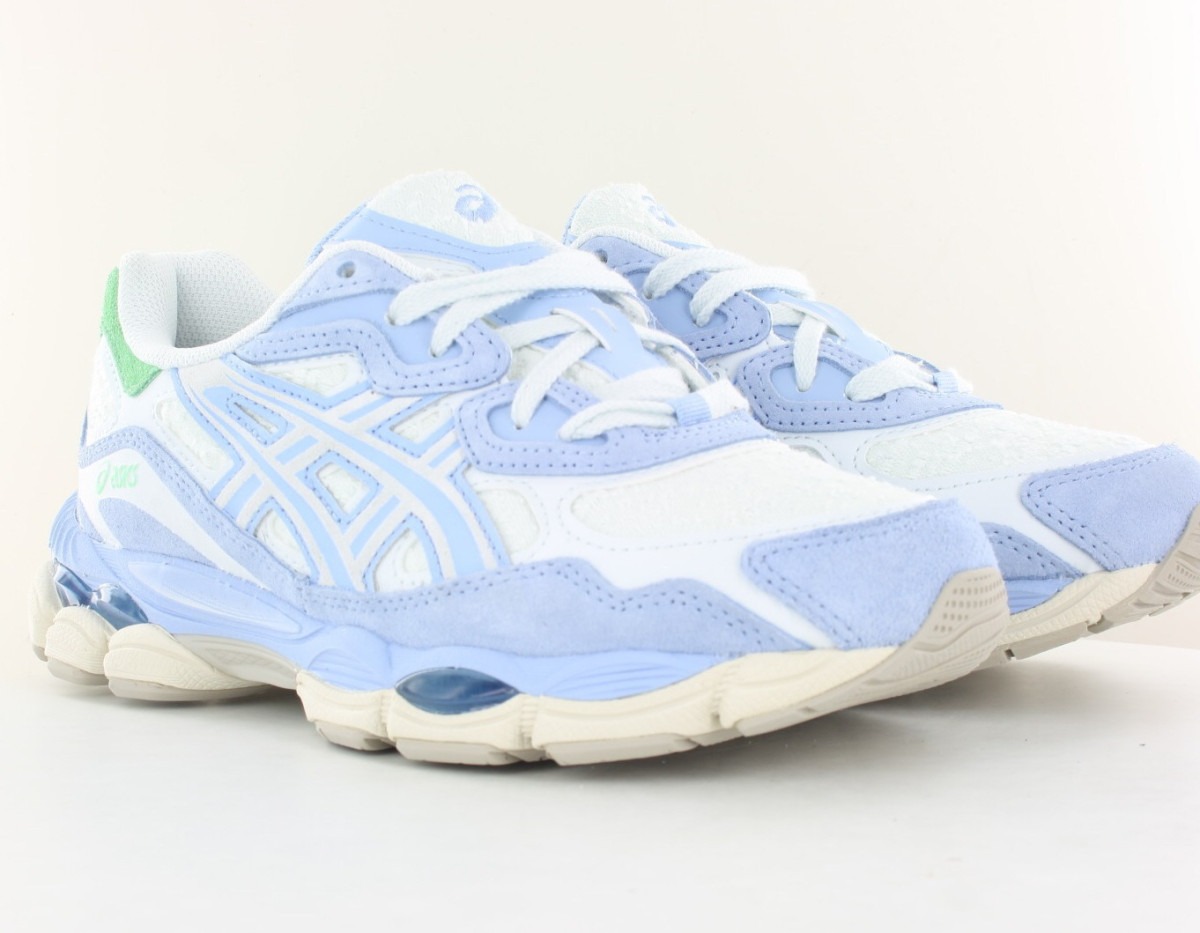 Asics Gel nyc blanc bleu ciel vert