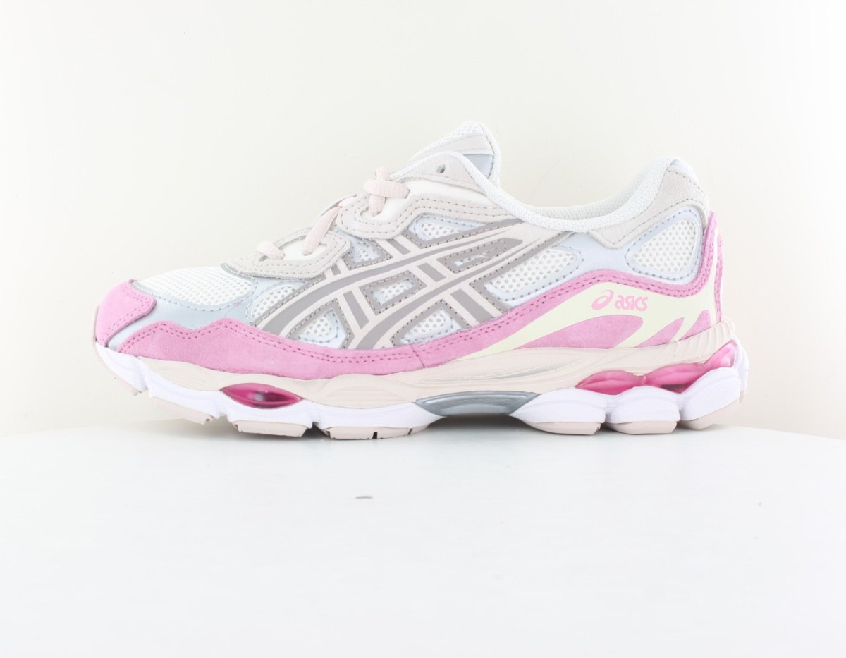 Asics Gel nyc blanc rose argent