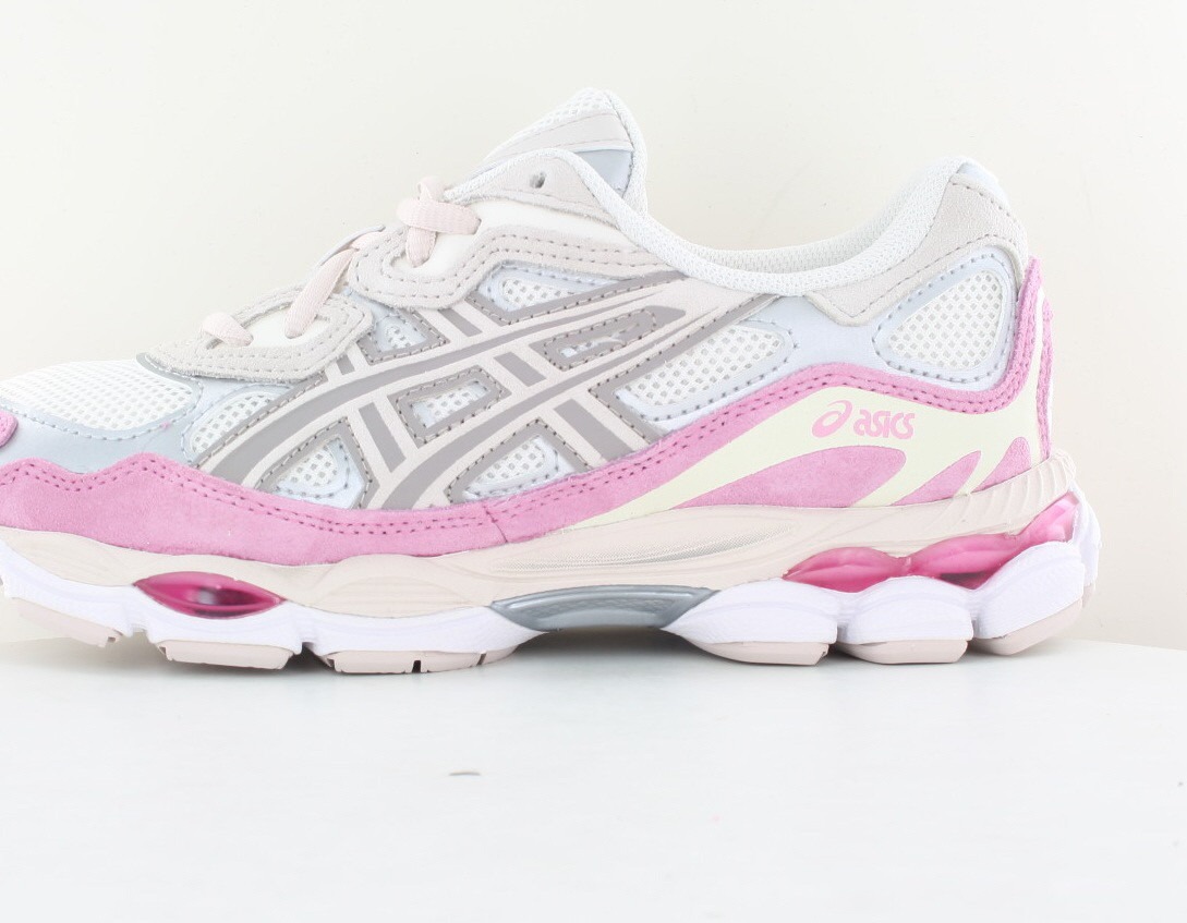 Asics Gel nyc blanc rose argent