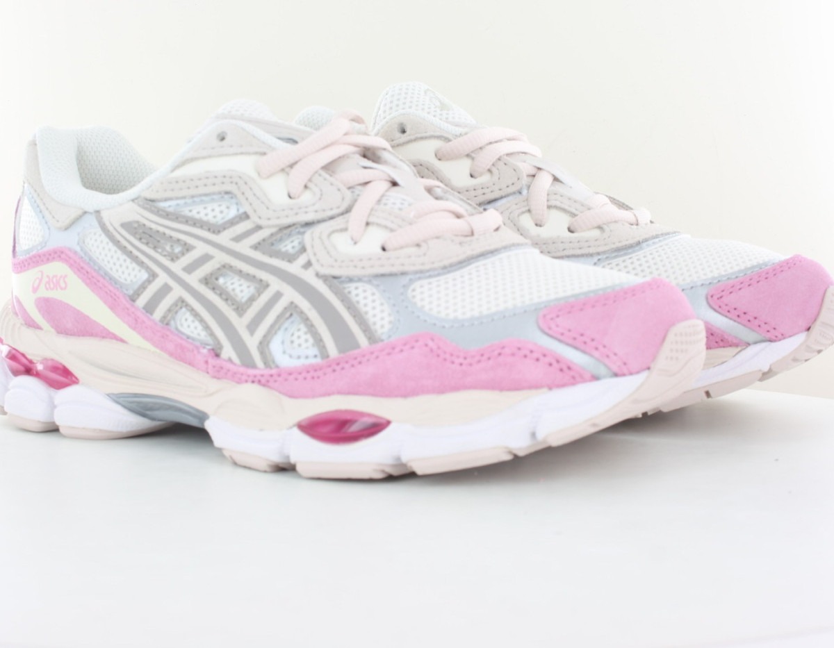 Asics Gel nyc blanc rose argent